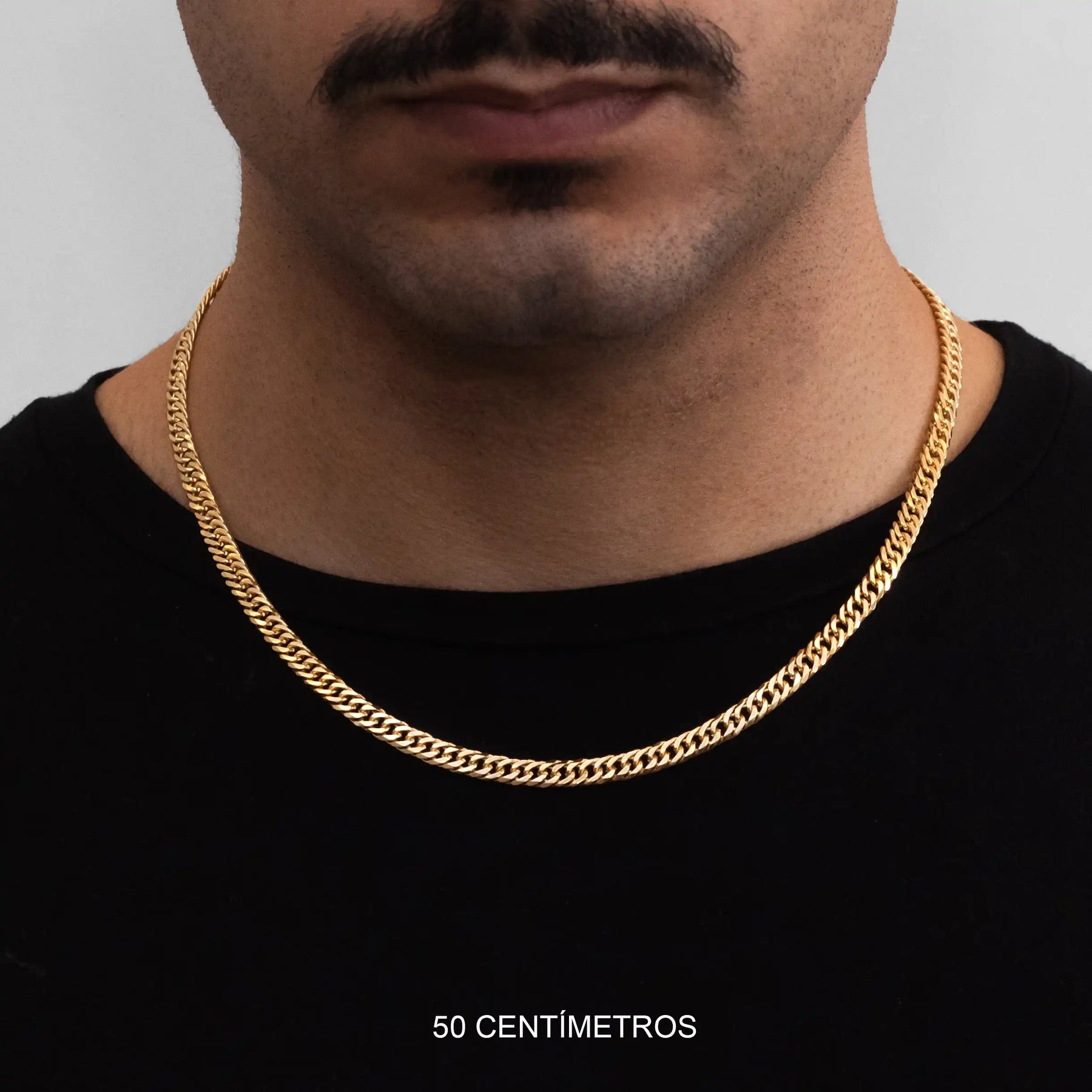 Corrente Grumet Duplo 5,5mm Banhado a Ouro 18k