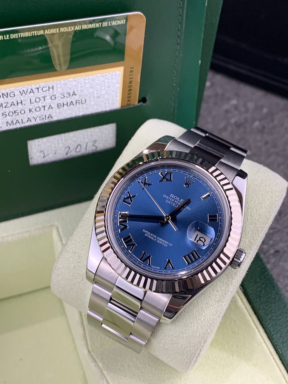 Rolex DateJust II 116334 Blue Roman