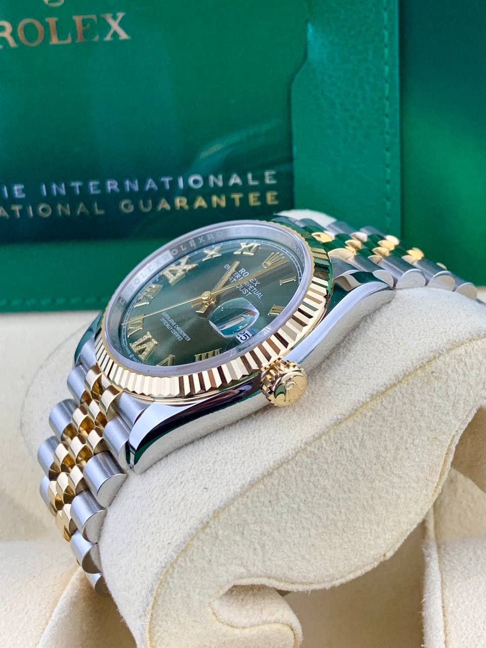 Rolex DateJust 126233 Olive Green Diamond 69