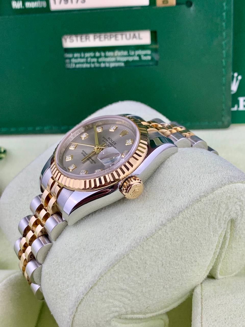 Rolex Ladies DateJust 179173 Rhodium Diamond