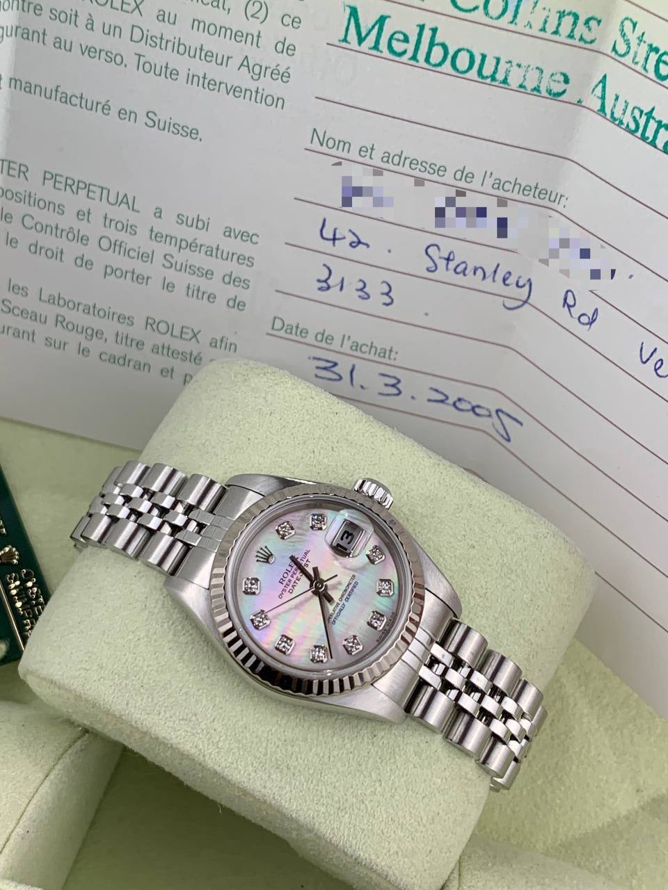 Rolex Ladies DateJust 79174 MOP Diamond