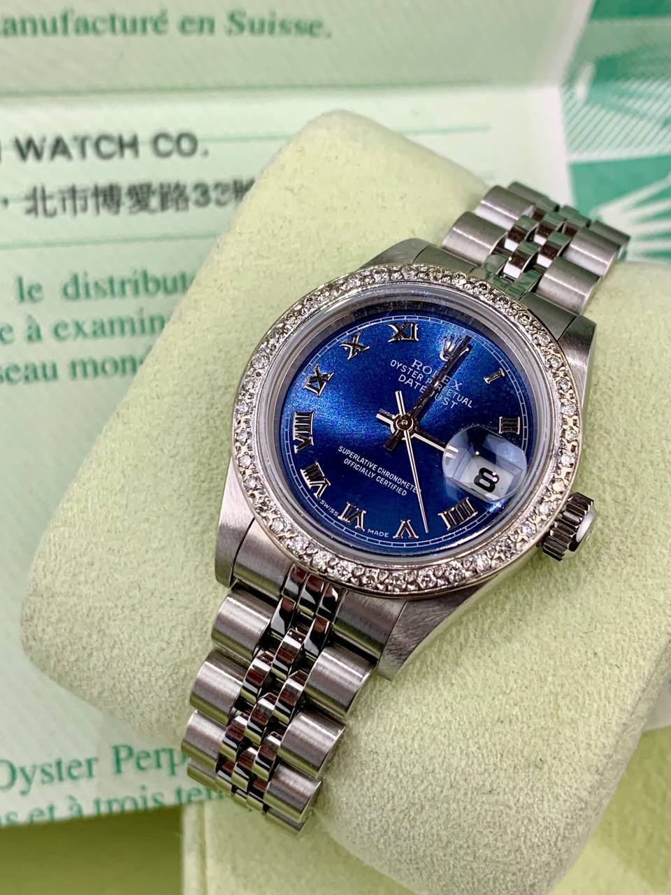 Rolex Ladies DateJust 79174 Blue Roman Diamond