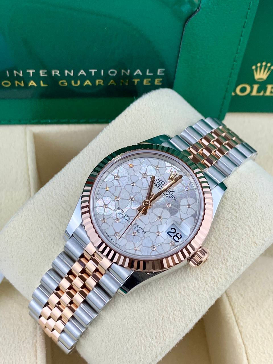 Rolex Datejust 278271 RoseGold Floral Motif Diamond