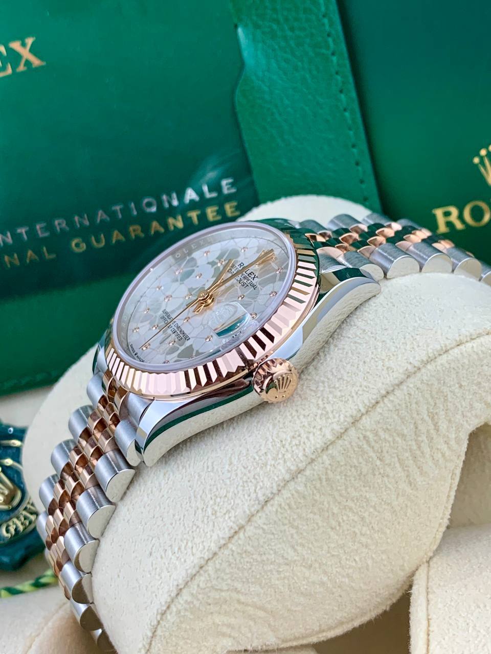 Rolex Datejust 278271 RoseGold Floral Motif Diamond
