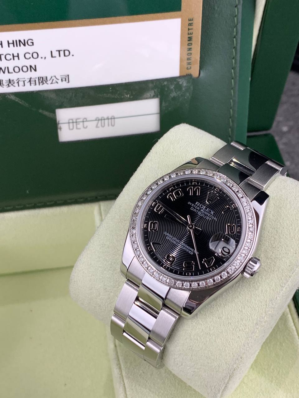 Rolex Datejust 178240 Black Concentric Diamond