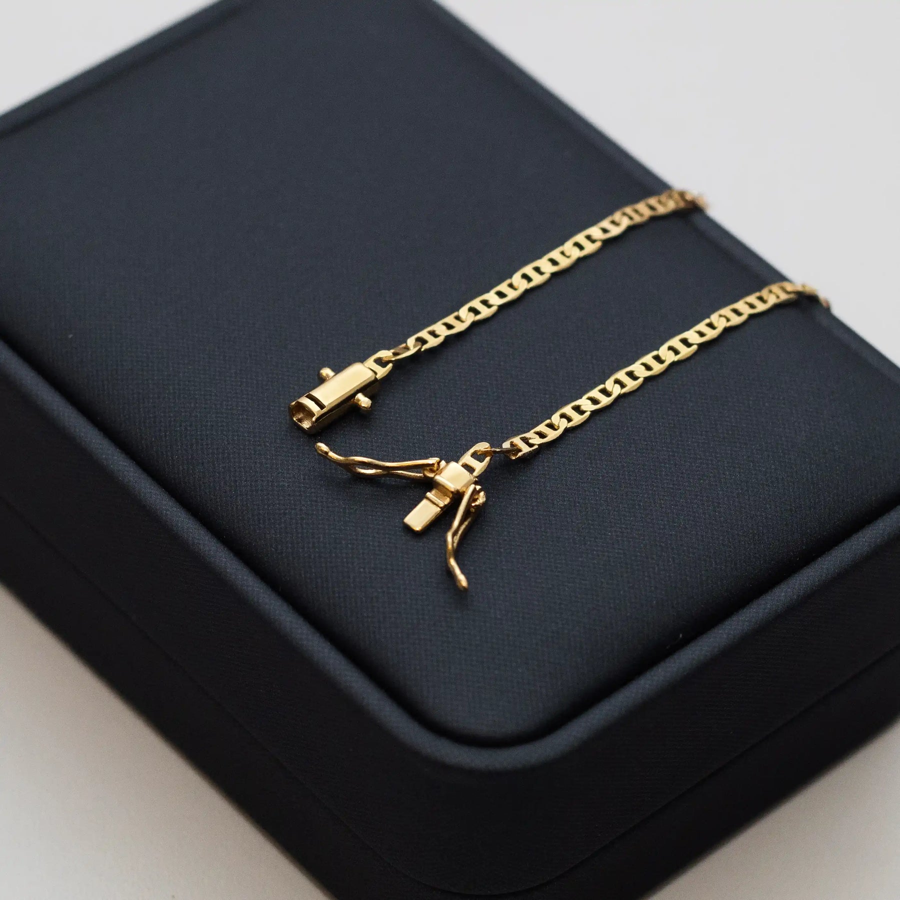 Pulseira Mariner 3mm Banhado a Ouro 18k