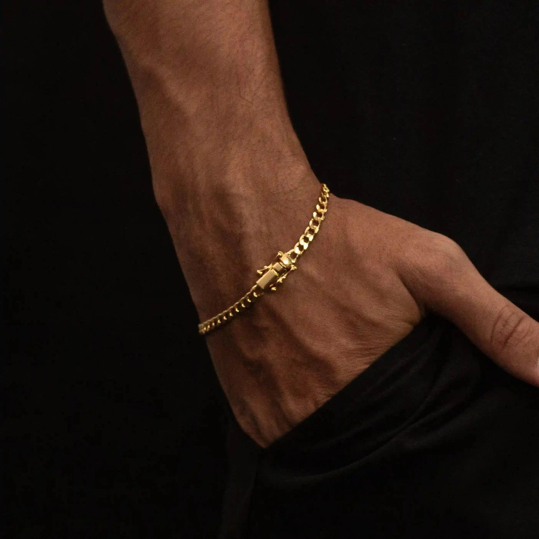 Pulseira Grumet 5mm Banhado a Ouro 18k