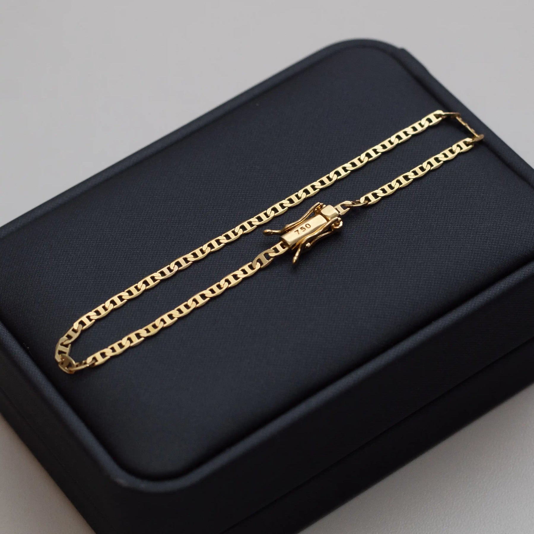 Pulseira Mariner 3mm Banhado a Ouro 18k