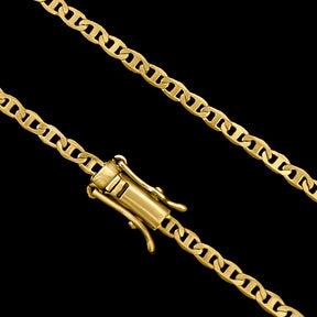 CORRENTER MARINER 3MM BANHADO A OURO 18K