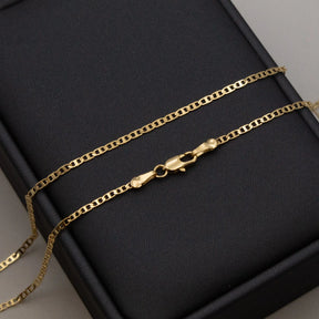 Corrente Mariner 2mm Banhado a Ouro 18k