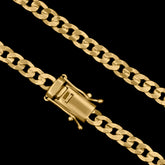 Corrente Laminada 5,5mm Banhado a Ouro 18k