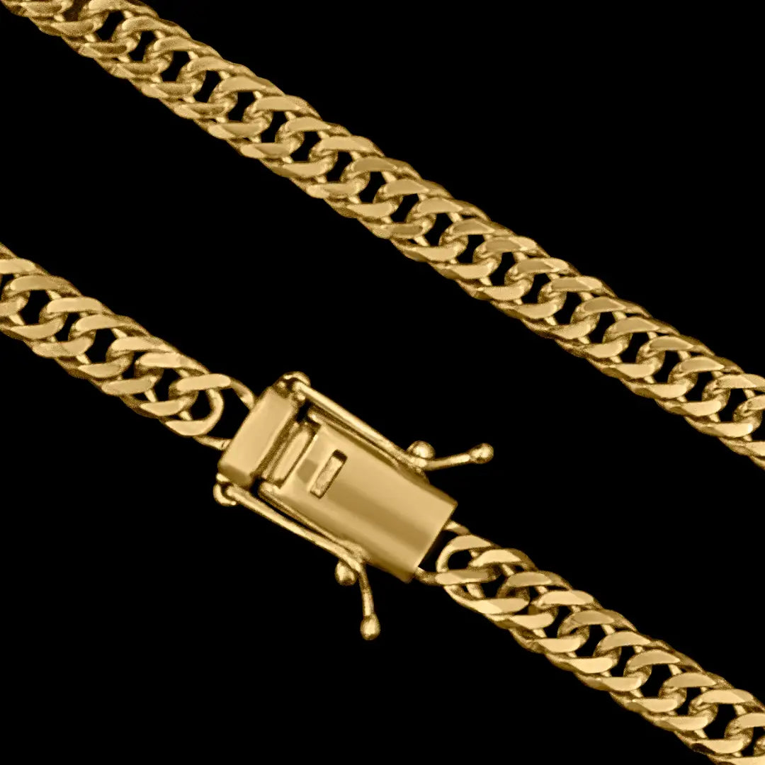 Corrente Grumet Duplo 5,5mm Banhado a Ouro 18k