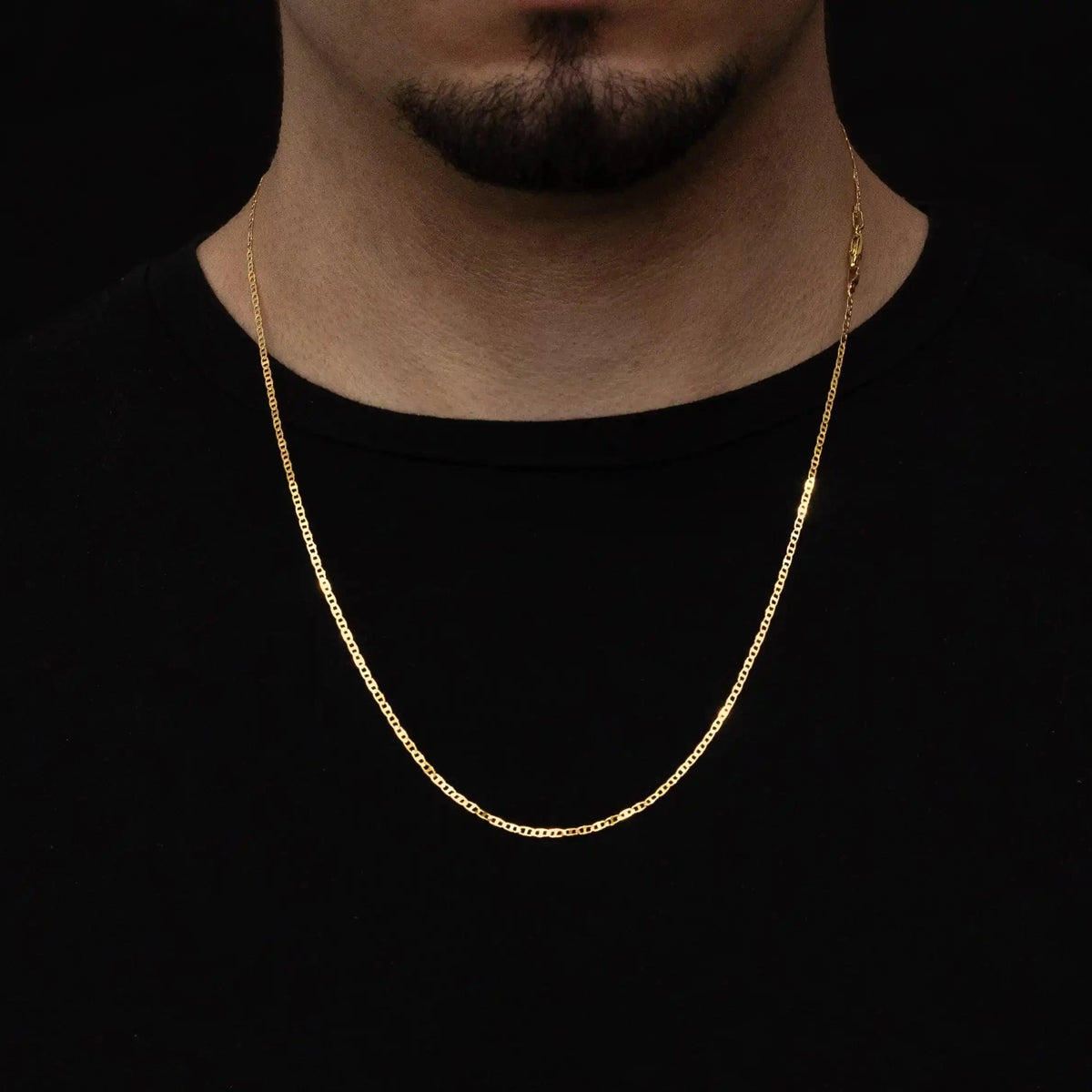 Corrente Mariner 2mm Banhado a Ouro 18k