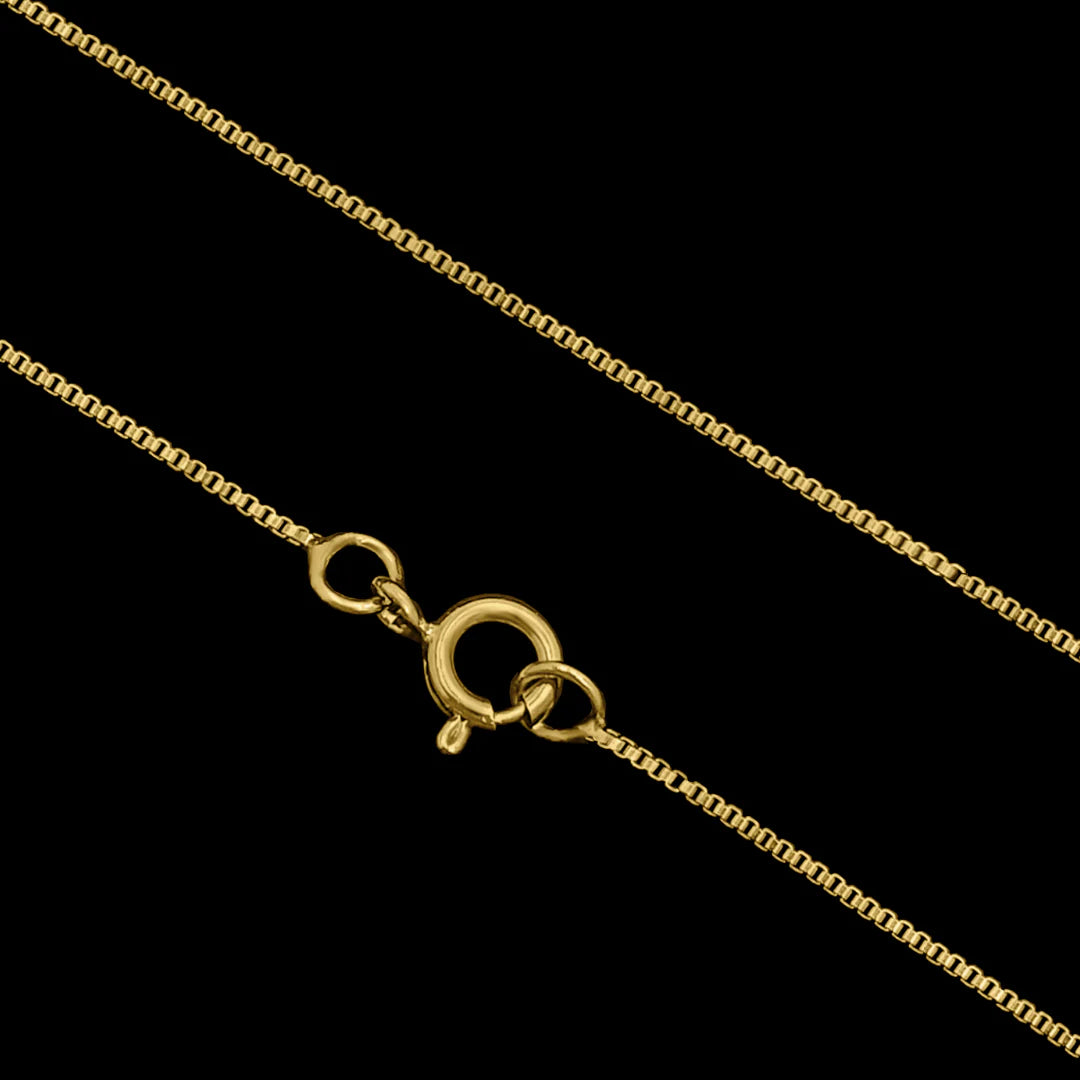 Corrente Veneziana 1mm Banhado a Ouro 18k