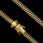 Corrente Lacraia de 4mm Banhado a Ouro 18k