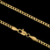 Corrente Grumet Escama 2mm Banhado a Ouro 18k