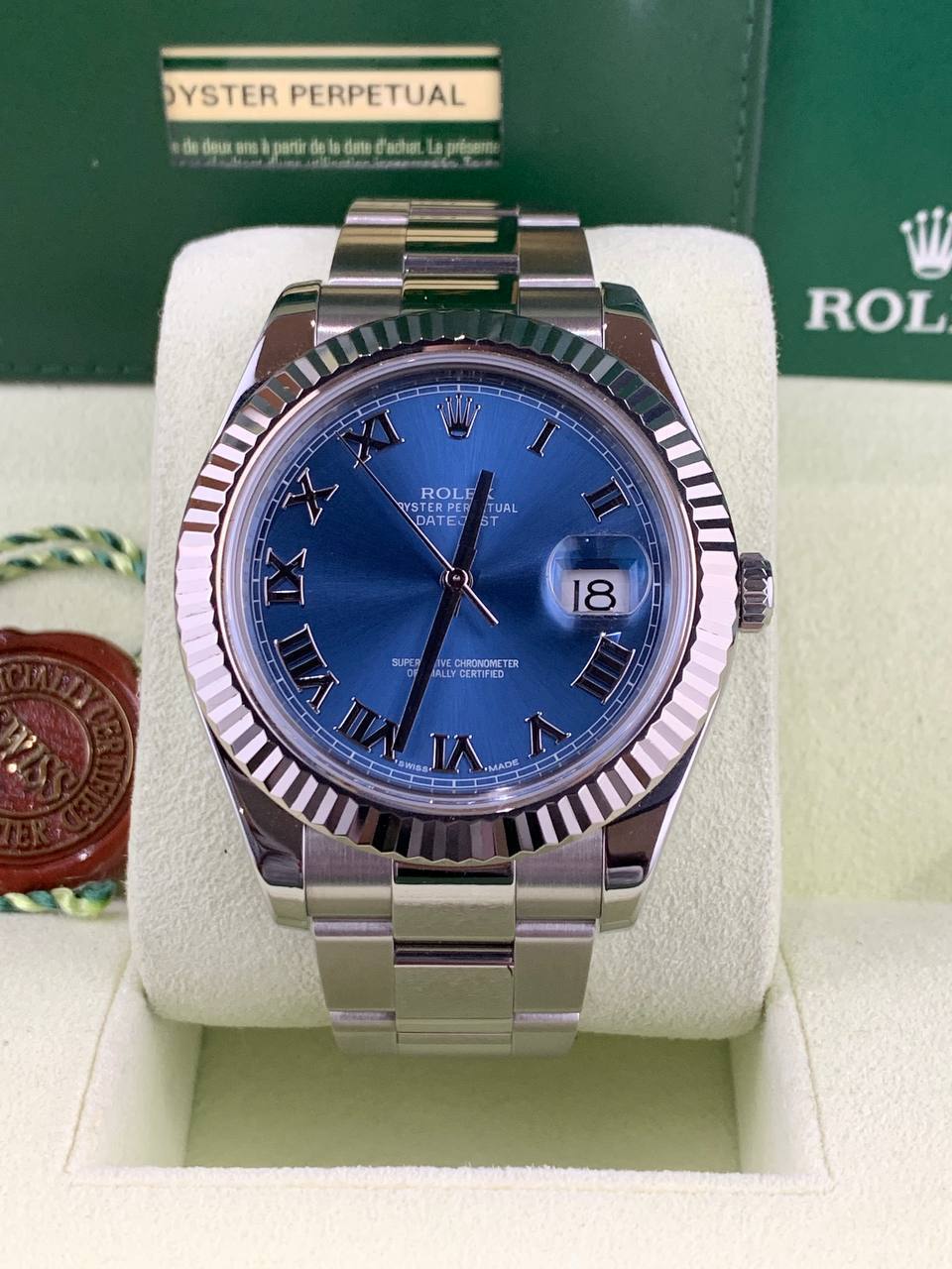 Rolex DateJust II 116334 Blue Roman