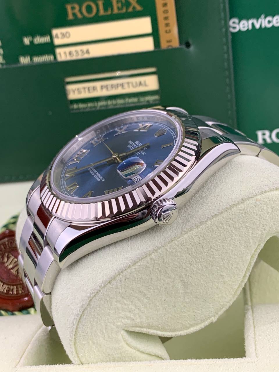 Rolex DateJust II 116334 Blue Roman
