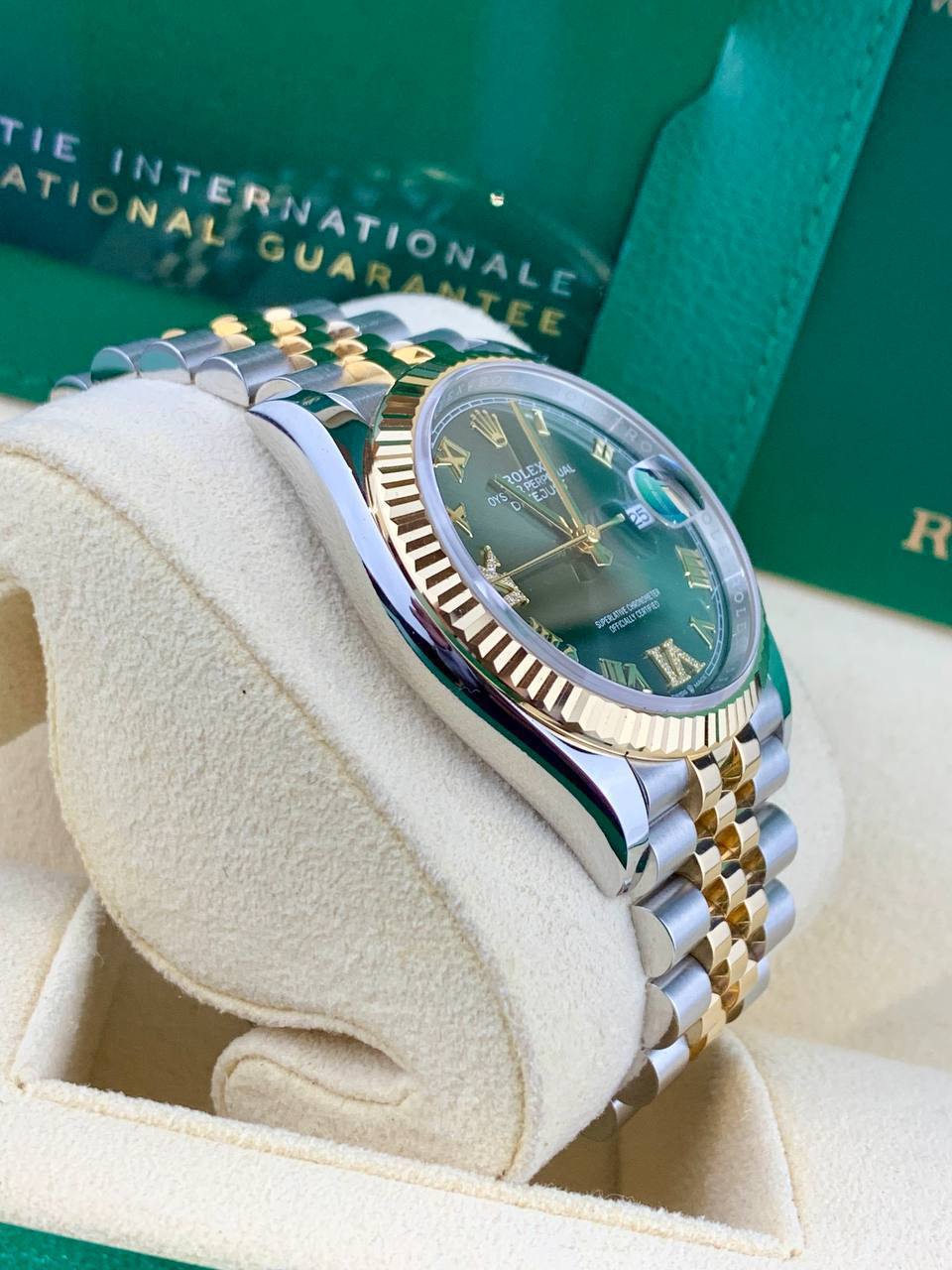 Rolex DateJust 126233 Olive Green Diamond 69