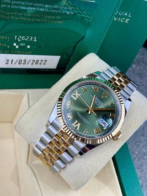 Rolex DateJust 126233 Olive Green Diamond 69