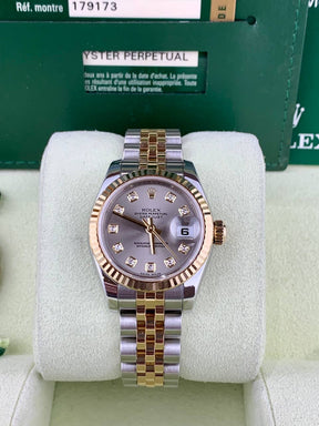 Rolex Ladies DateJust 179173 Rhodium Diamond