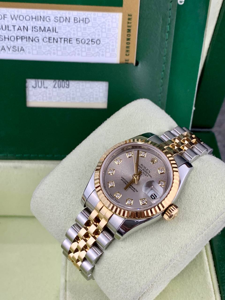 Rolex Ladies DateJust 179173 Rhodium Diamond