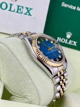 Rolex DateJust 78273 Two tone Blue Diamond