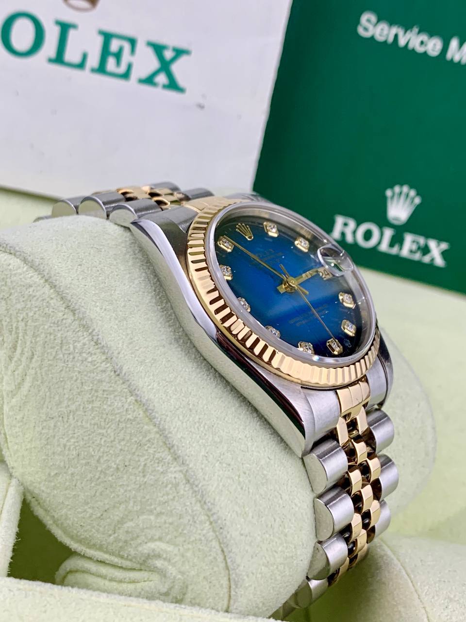 Rolex DateJust 78273 Two tone Blue Diamond