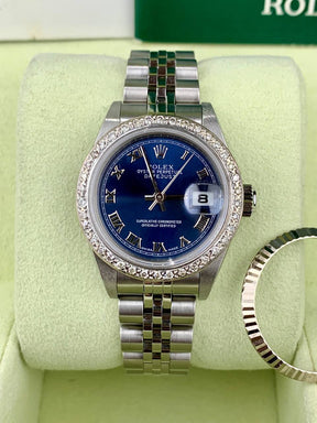 Rolex Ladies DateJust 79174 Blue Roman Diamond