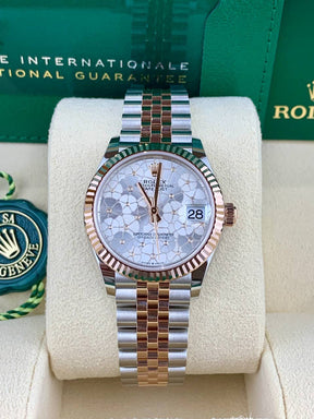 Rolex Datejust 278271 RoseGold Floral Motif Diamond