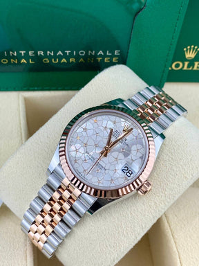 Rolex Datejust 278271 RoseGold Floral Motif Diamond