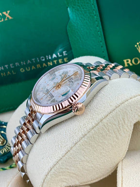 Rolex Datejust 278271 RoseGold Floral Motif Diamond