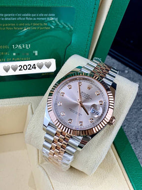 Rolex Datejust II 126331 Rose Gold Sundust Diamond