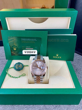 Rolex Datejust II 126331 Rose Gold Sundust Diamond