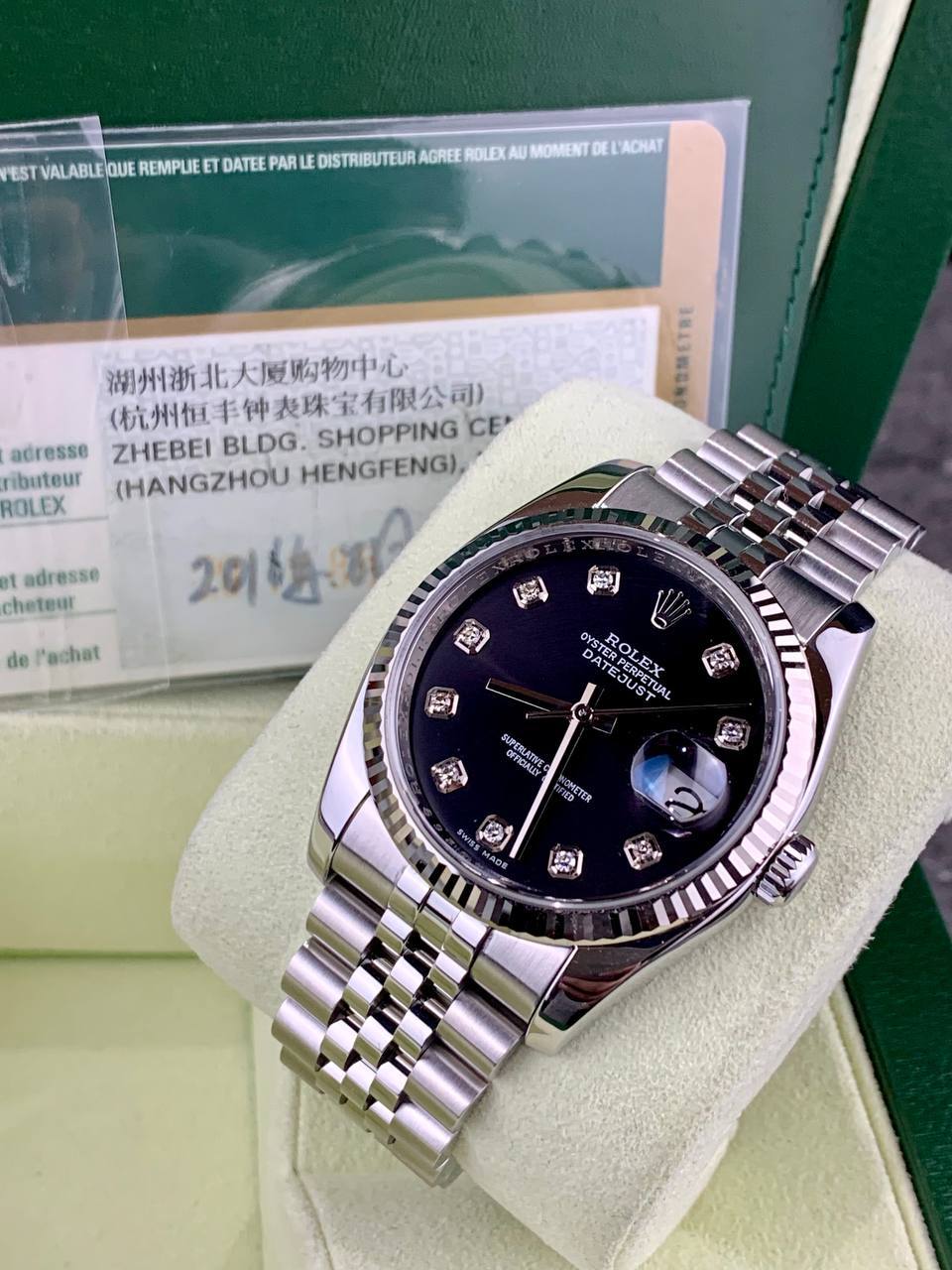 Rolex DateJust 116234 Black Diamond