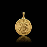 Pingente São Jorge Mini Banhado a Ouro 18k