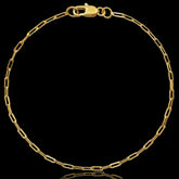 Pulseira cartier long 2mm banhado a ouro 18k