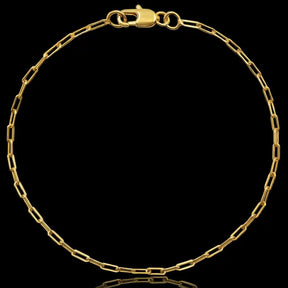 Pulseira cartier long 2mm banhado a ouro 18k