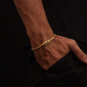 Pulseira Cartier Cadeado 3,5mm Banhado a Ouro 18k