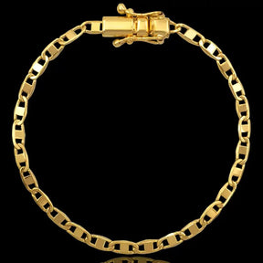 Pulseira Piastrine 4mm Banhado a Ouro 18k