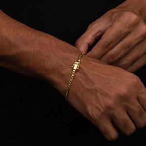 Pulseira Piastrine 4mm Banhado a Ouro 18k