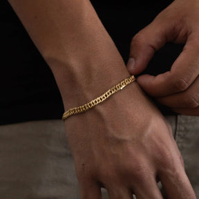 Pulseira Grumet Duplo 5,5mm Banhado a Ouro 18k